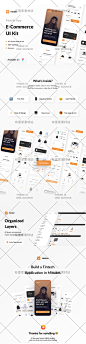 简约网上服装商店电子商务购物商城app应用ui界面设计figma素材-淘宝网