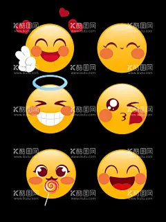 表情包PNG素材  - 源文件下载【酷图网】表情包,笑脸,PNG,素材