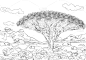 地形,洋葱花,石头,绘画插图,动物手,成年的,热,图像,树,弯曲