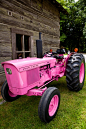 Pink tractor