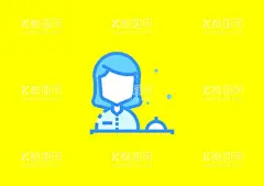 服务员  - 源文件下载【酷图网】服务员,通用小图标,名片图标,矢量图标,网址图标,标志图标,企业LOGO标志,设计素材,广告设计,图标素材
