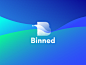 Binned Logo design studio case study cleaning company lettermark graphic design identity branding logo design