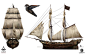 Jackdaw - ship and figurehead main design