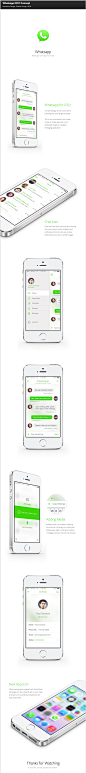 Whatsapp iOS7 Concept on Behance