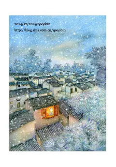 大雪的夜晚
孔雀插画_新浪博客