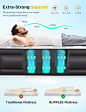 Amazon.com: Full Air Mattress with Built-in Pump and Cord, 18" Raised Blow Up Inflatable Mattress for Camping, Guests and Home, 2 Min Self-Inflation/Deflation, Foldable Air Bed with Storage Bag, 600 lbs Max : Home & Kitchen
