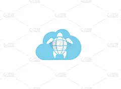 品牌名称,贝壳,海龟,绿色,分离着色,可爱的,白色,自然,游泳,设计