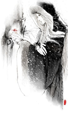 d35287b50bfe4668aeb0214d99a8049d采集到唯美古风 插画