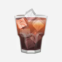 一杯可乐_新图网 https://ixintu.com 冰块 玻璃杯 可乐 饮料