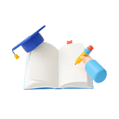 千库网_蓝色3D立体开学季教育文具学习_元素编号13457198