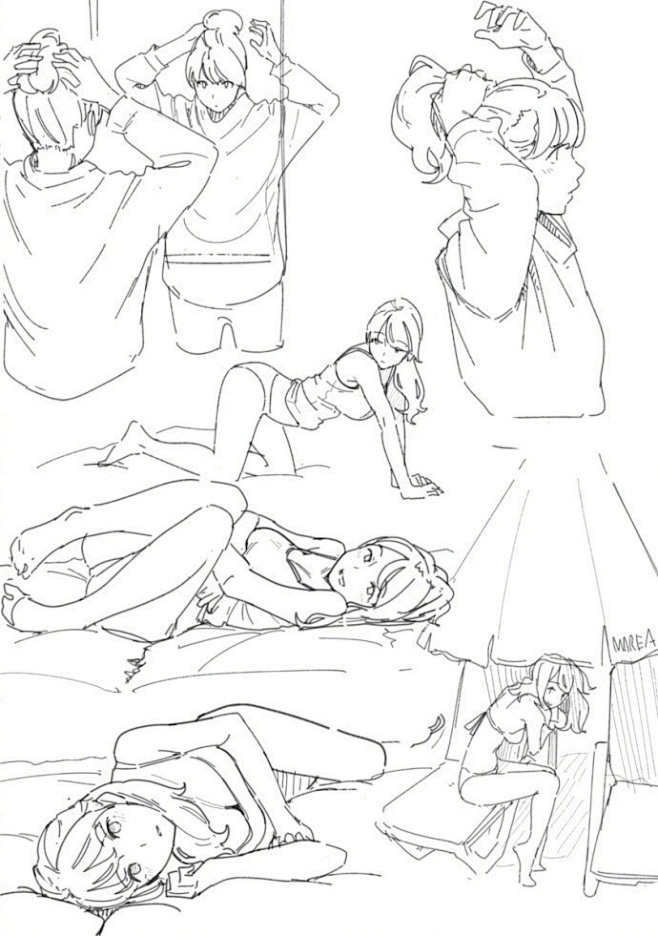 女子力UP100% 动作参考 by のら...