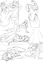 女子力UP100% 动作参考 by ！自己... 来自漫趣 - 微博