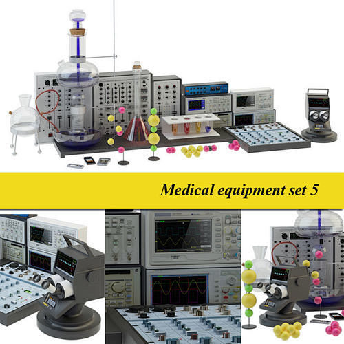 lab equipment 5 3d m...