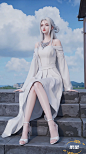 绘世-清水ai：#大长腿 #绝美 #国漫美女 #诛仙 #小白