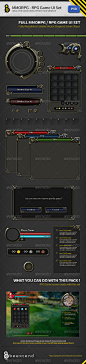 MMORPG-RPG Game UI Set - GraphicRiver Item for Sale