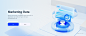 3D glass type icon by Loun on Dribbble