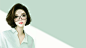 General 1920x1080 drawing artwork digital art women glasses looking at viewer brunette realistic