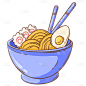 卡通手绘食物插画