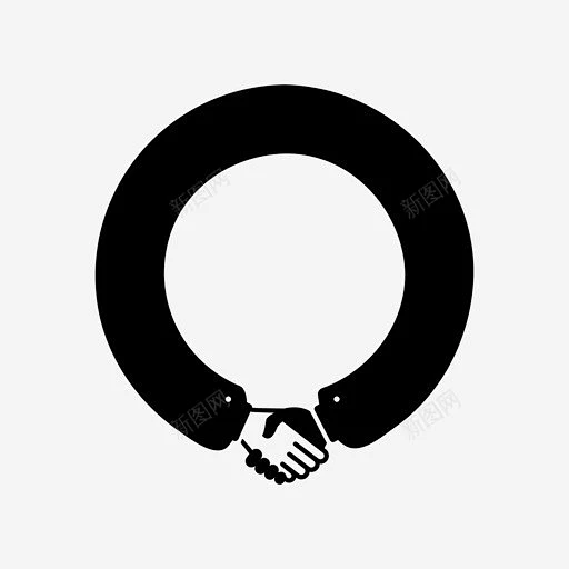 握手圈包容朋友图标 标识 标志 UI图标 设计图片 免费下载 页面网页 平面电商 创意素材-花瓣网