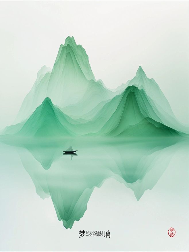 AI绘画|国风山水 穿越千年的仙境 附咒...