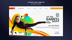 高端时尚大气运动会体育比赛项目宣传海报网页Banner单张PSD素材-淘宝网