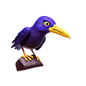 万圣节主题橡皮泥风格3D图标 PNG免抠图 crow_05