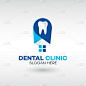 dental clinic logo for dental care tooth abstract