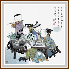 泡沬采集到童趣画集