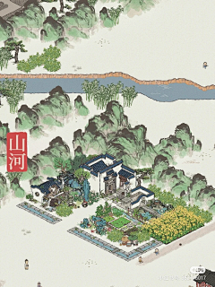 江南白景图_花瓣_采集
