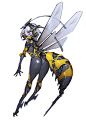 #オリジナル 蜂メカっ娘 - モグモ的插画 - pixiv : 思いつくままにらくがき。。蜂ってよく見るとかっこいい。