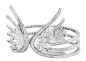 翅膀造型钻石戒指/Lalique