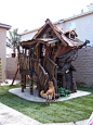 【庭院DIY】花园里的狗屋——豪华别墅型