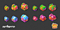 Candy Merge Factory props.