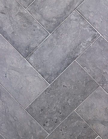 honed gray limestone...