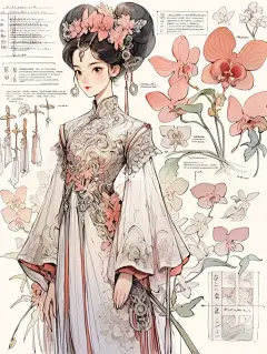 AI角色设计｜花神之《蝴蝶兰》