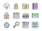 用户界面 铃铛 指南针 计算器 邮件 搜索 锁 icon源文件图标下载