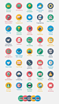 Shady SEO Icon Set - Flat Shadow Icons