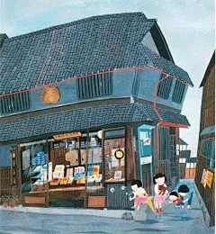 【日本著名画家原田泰治作品欣赏】 