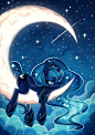 Mare in the Moon by space-kid.deviantart.com on @deviantART