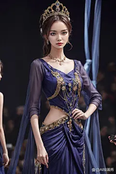 高级定制时装设计师的愿景：以他...@AI绘画秀的动态