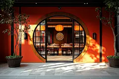 新中式餐厅摄影图