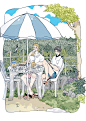本田家、夏の陣。、黑塔利亚、APH、夏天、伞