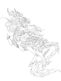 瑞兽麒麟 | 插画线稿 - 小红书