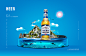合成海报-水立方啤酒海报