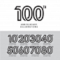 100 th anniversary celebration vector template design illustration