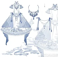 #天坑娘#突然想起来上个月的天坑娘换装还没画，补上！因为人气第一名的圆圆和第二名的璐璐的作品都已经进过天坑娘的衣橱了，这次环游世界的机会就给了@落不蓝_想做帅气欧洲纯阳 啦！