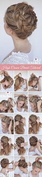 Loving this braided #hair tutorial - cute idea for #bridesmaids. #Hairstyle