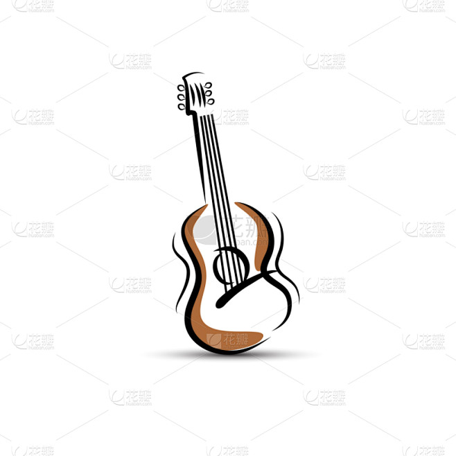guitar logo template...
