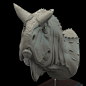Ceratosaurus Statue, Alberto Camara : For my second Zbrush attempt I went with my favorite theme: dinosaurs! This is a sculpt of a Ceratosaurus. I tried to translate my style drawing dinos into 3D, that´s why it is quite stylezed and simplified.