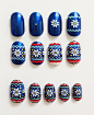 Fair Isle Christmas Jumper nails Step by Step tutorial